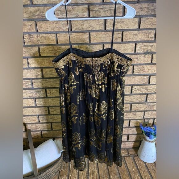 Cache black and gold dress - Picture 4 of 5